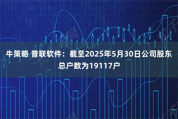牛策略 普联软件：截至2025年5月30日公司股东总户数为19117户
